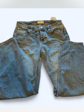We The Free Straight Leg Mid Wash Jeans